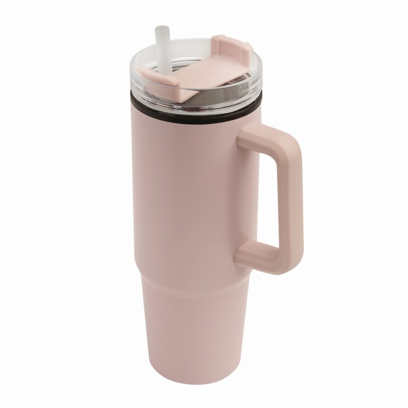 KEFALON Dvoustěnný XXL termohrnek, 900 ml, růžová