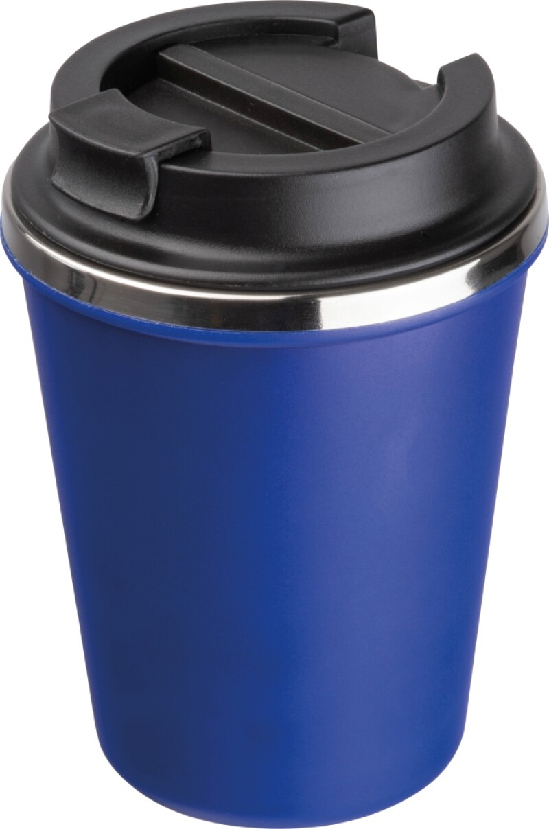 Dvoustěnný nerezový termohrnek 350 ml, modrá