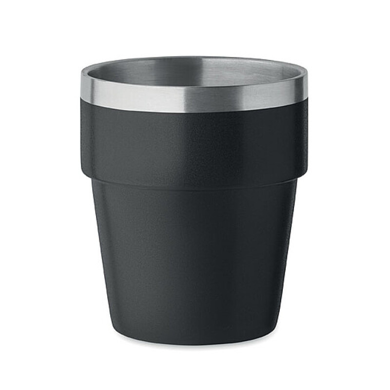 Dvoustěnný pohárek 250 ml, černá