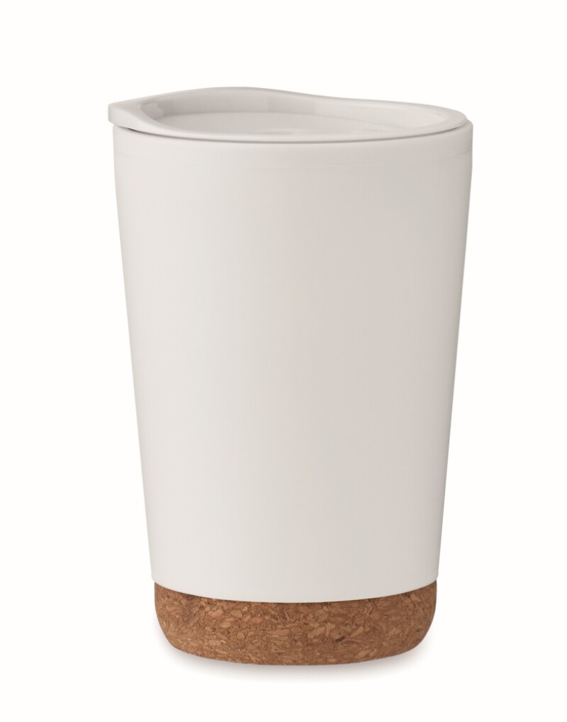 Dvoustěnný termohrnek 300 ml, bílá