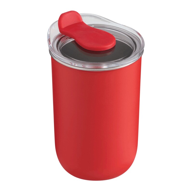 Dvoustěnný termohrnek 350 ml, čerbená