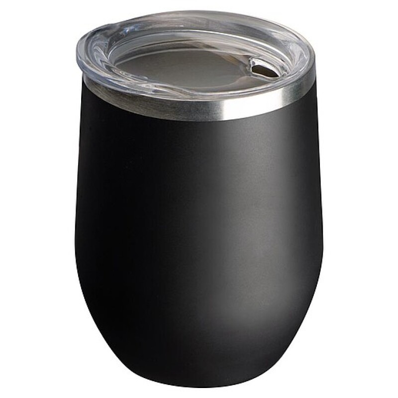 Dvoustěnný vakuovaný hrnek, objem 380ml, černá