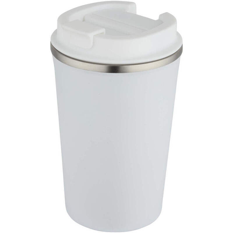 Dvoustěnný vakuově izolovaný termohrnek z nerezové oceli 350 ml, bílá