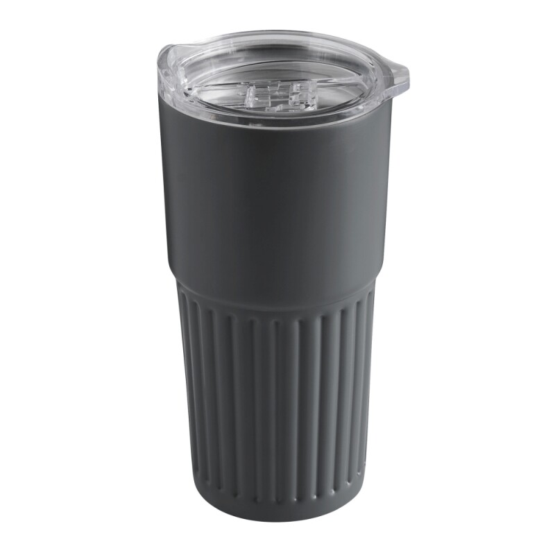 Dvoustěnný vakuový termohrnek 600 ml, šedá
