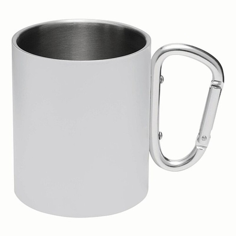Dvouvrstvý nerezový hrnek, 300ml, bílý