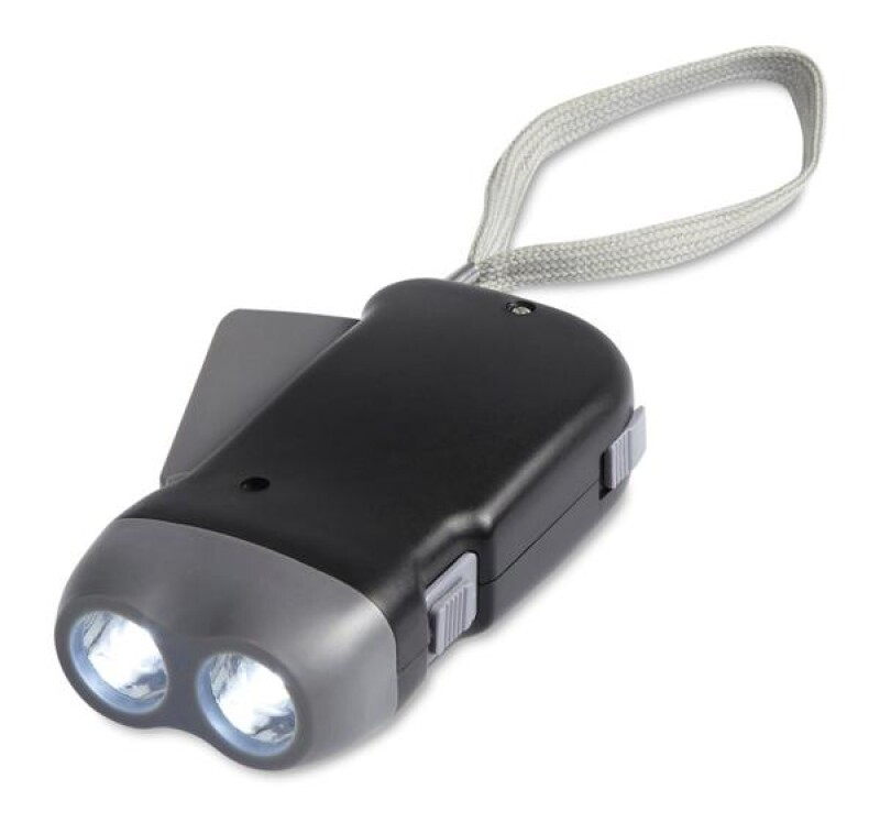 Dynamo 2 LED svítilna, s poutkem