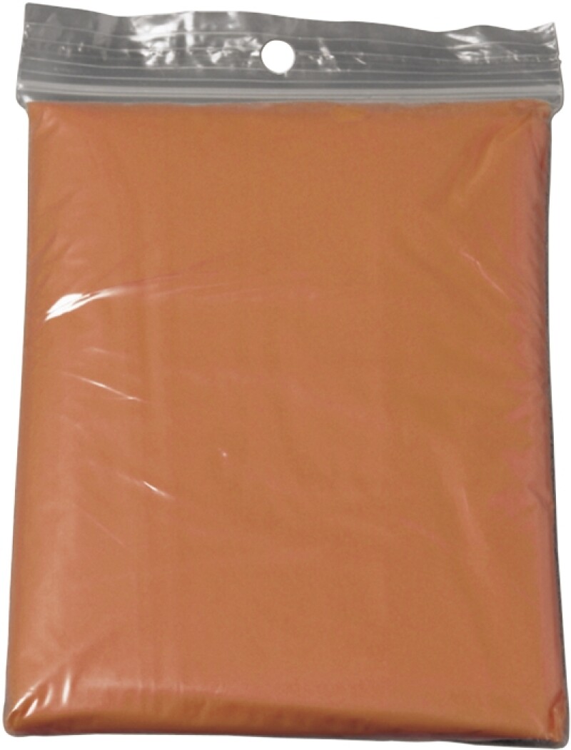 HALKA Transparentní pončo pláštěnka, oranžová