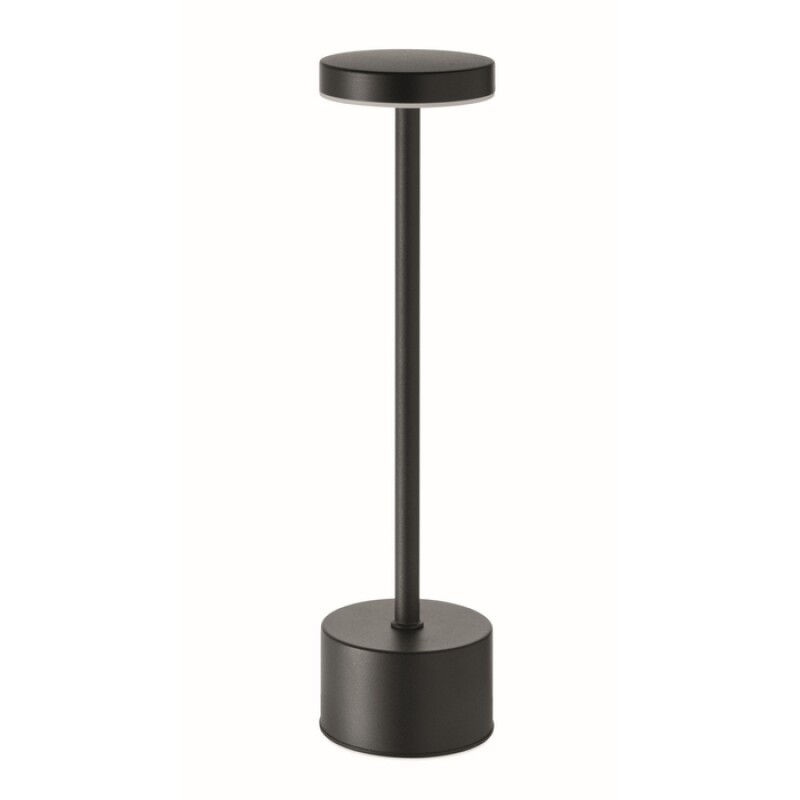 Hliníková stolní lampa, černá