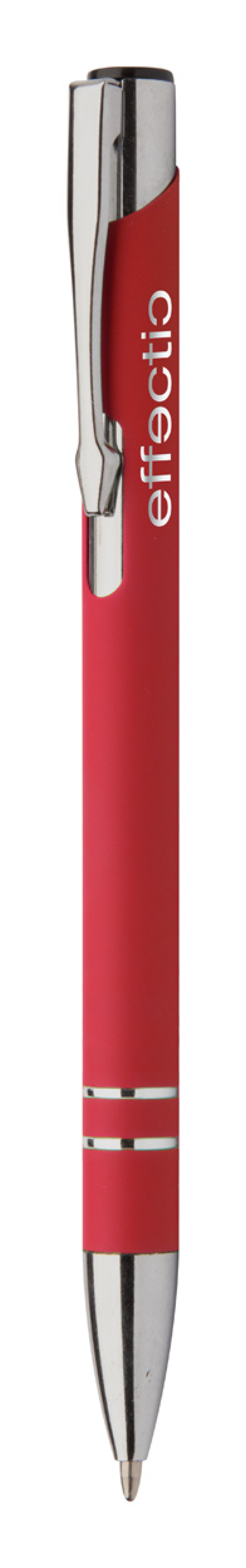 Hliníkové KP s pogumovaným povrchem, modrá náplň, červené