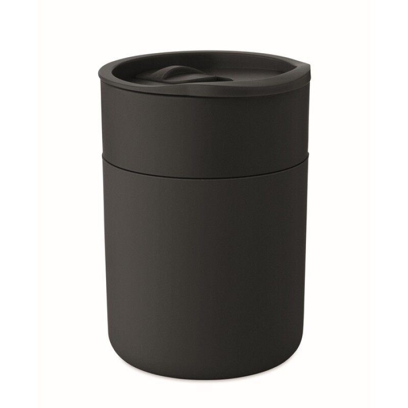 Hrnek se silikonovým návlekem, 330ml, černá
