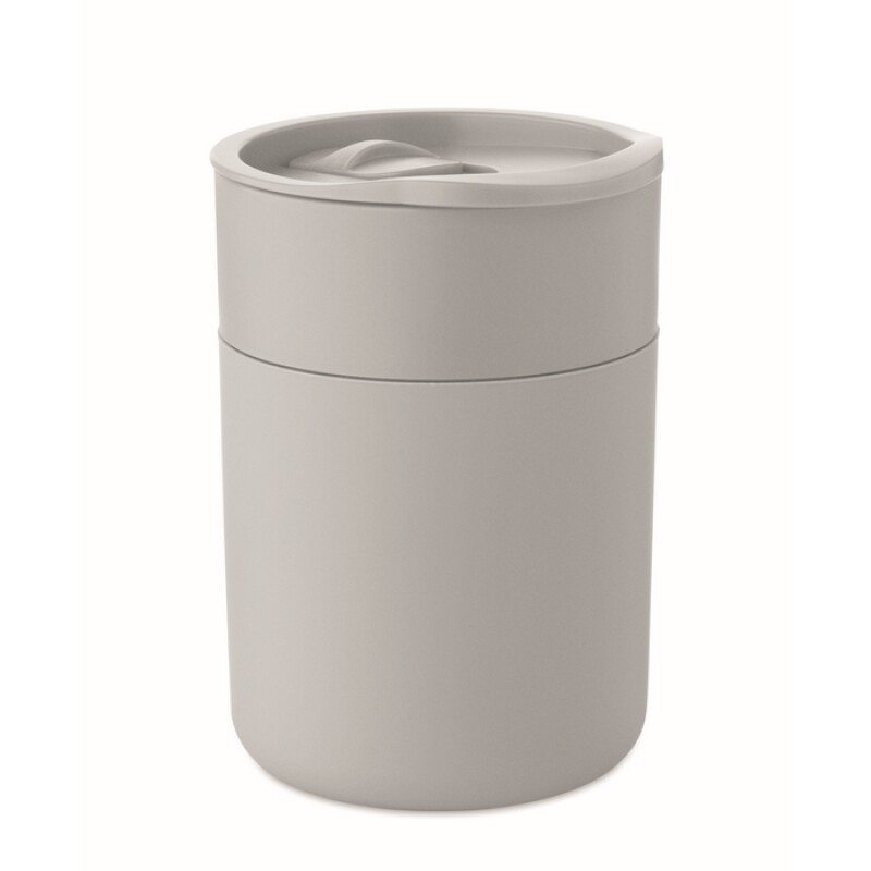 Hrnek se silikonovým návlekem, 330ml, šedá