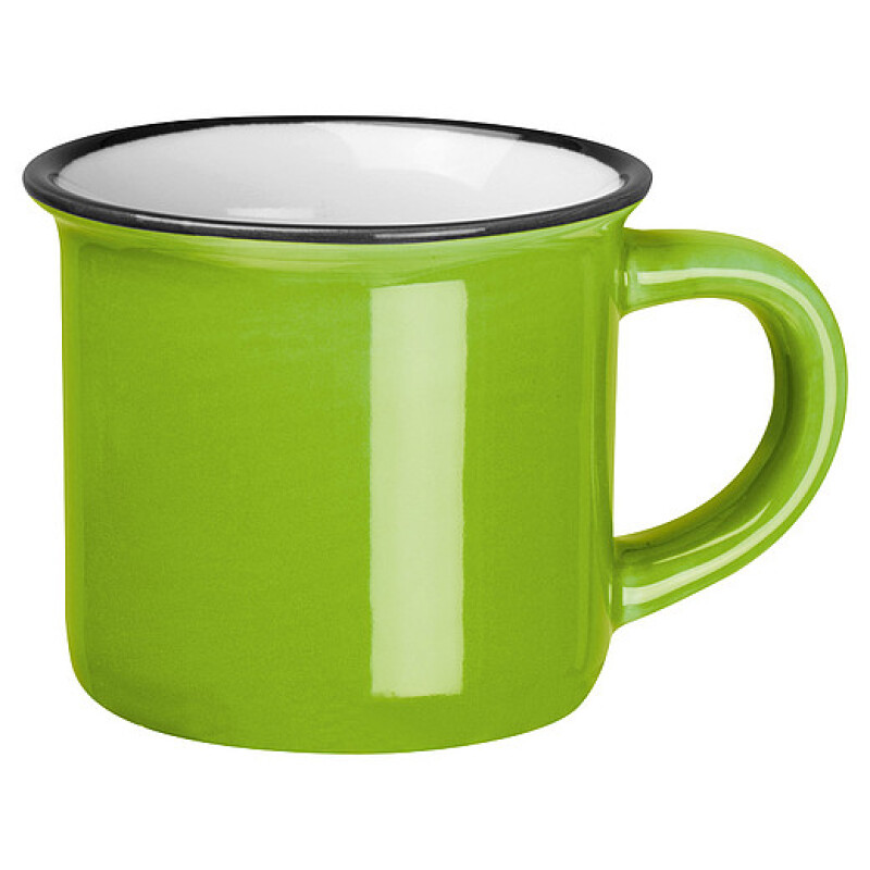 YAMAN Malý keramický hrnek na espresso, 60 ml, zelená