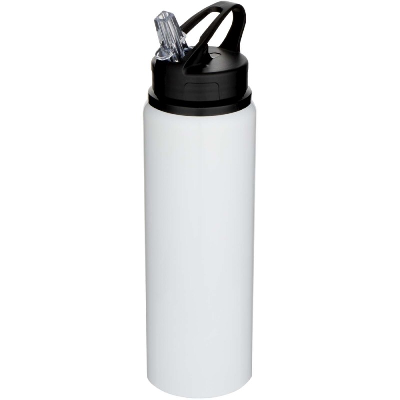 Jednostěnná láhev na vodu z recyklované nerezové oceli 800ml, bílá