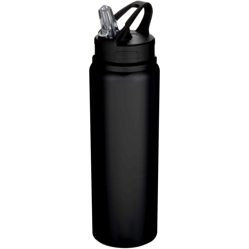 Jednostěnná láhev na vodu z recyklované nerezové oceli 800ml, černá
