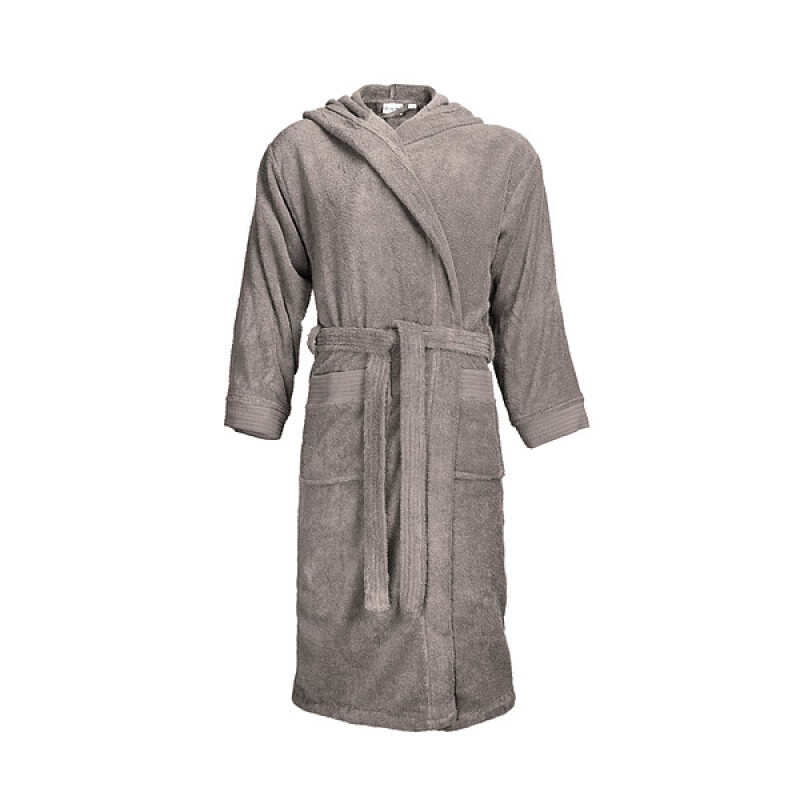 KALEBA Kvalitní župan s kapucí, světle hnědá, XXL/XXXL