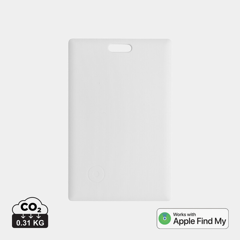 Karta s lokátorem z recyklovaného plastu, bílá