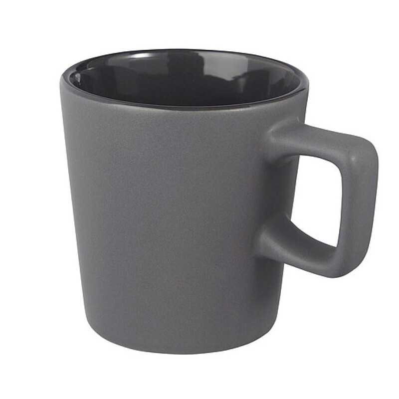 Keramický hrnek o objemu 280 ml, šedá