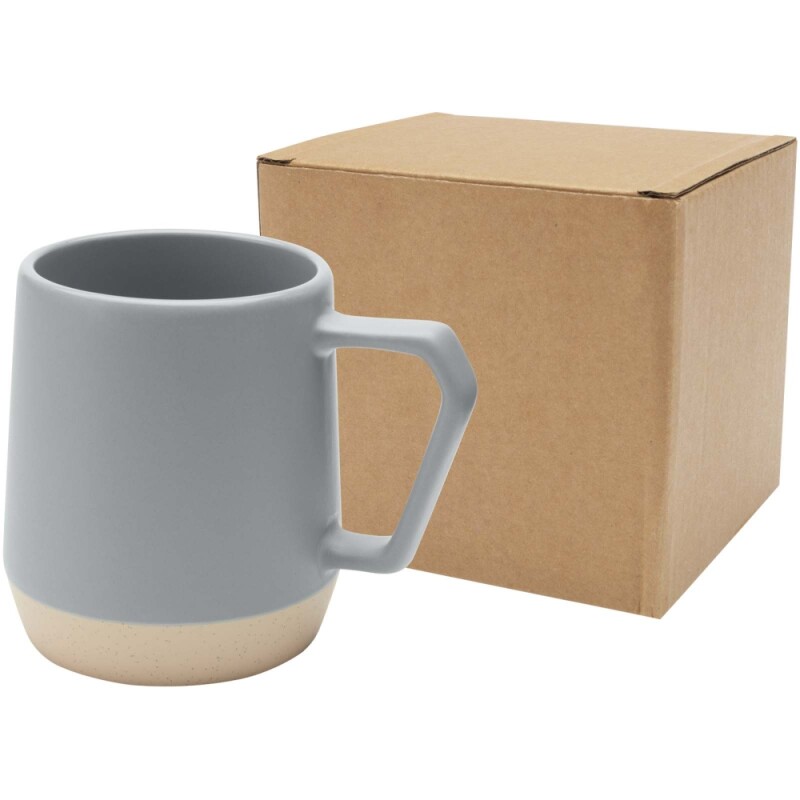 Keramický hrnek s matným povrchem 300 ml, šedá