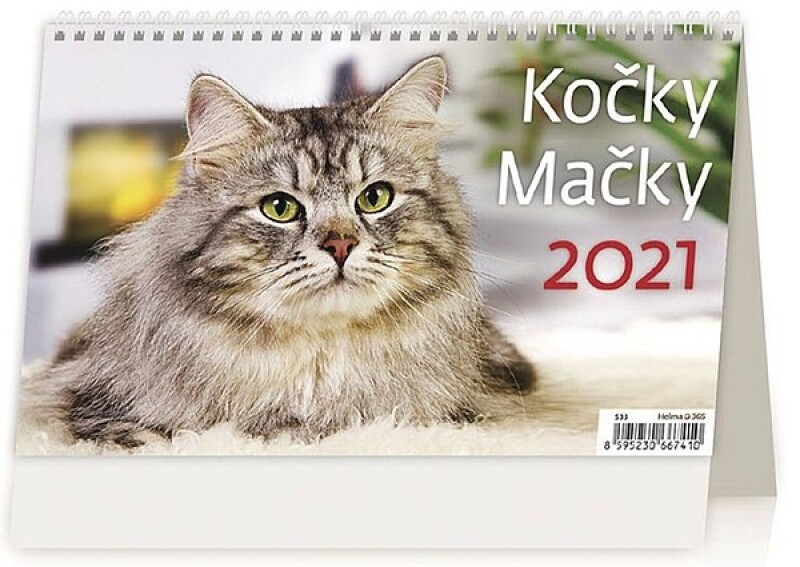 Kočky 2027, stolní kalendář