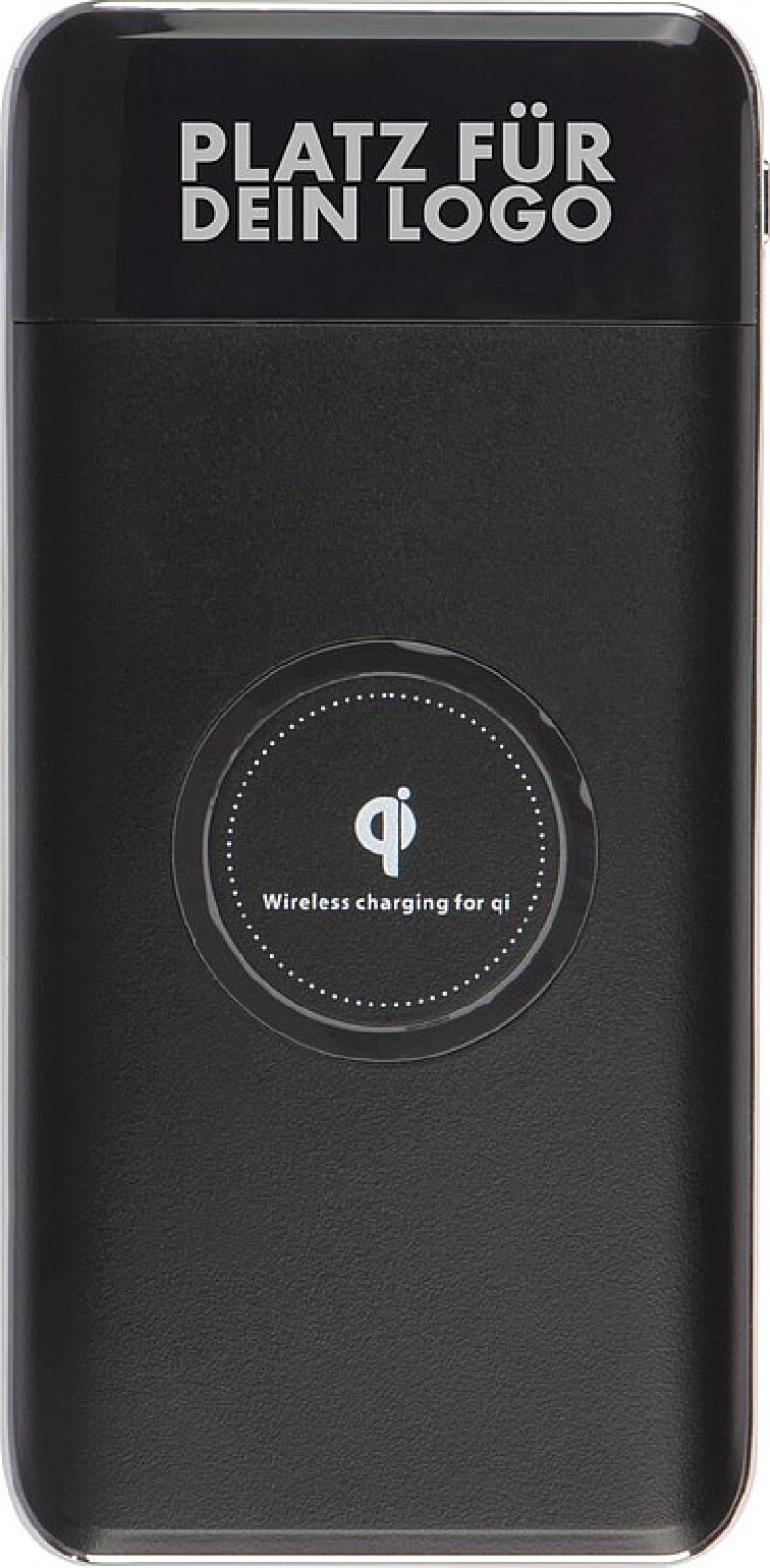 Kovová powerbanka s kapacitou 8000mAh a s bezdrátovým nabíjením