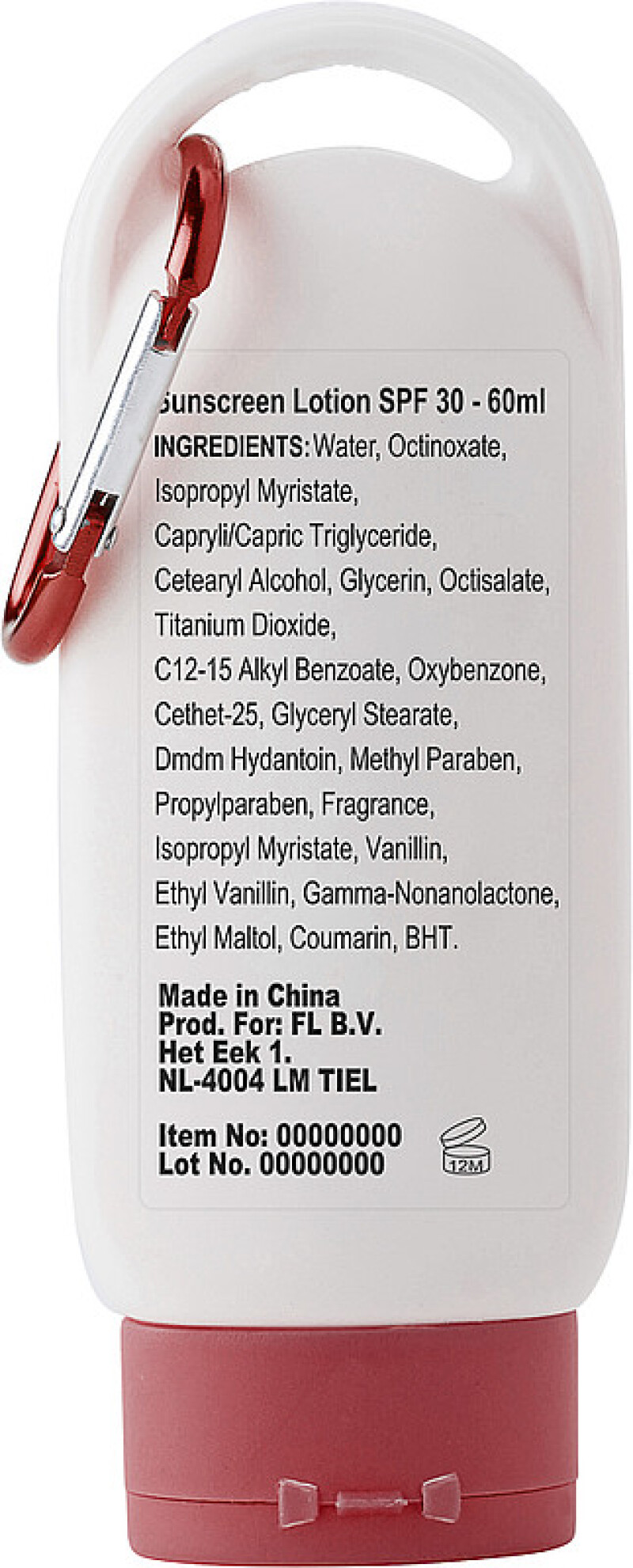 CHLOE Krém na opalování, 60ml, SPF30, červené víčko a karabina