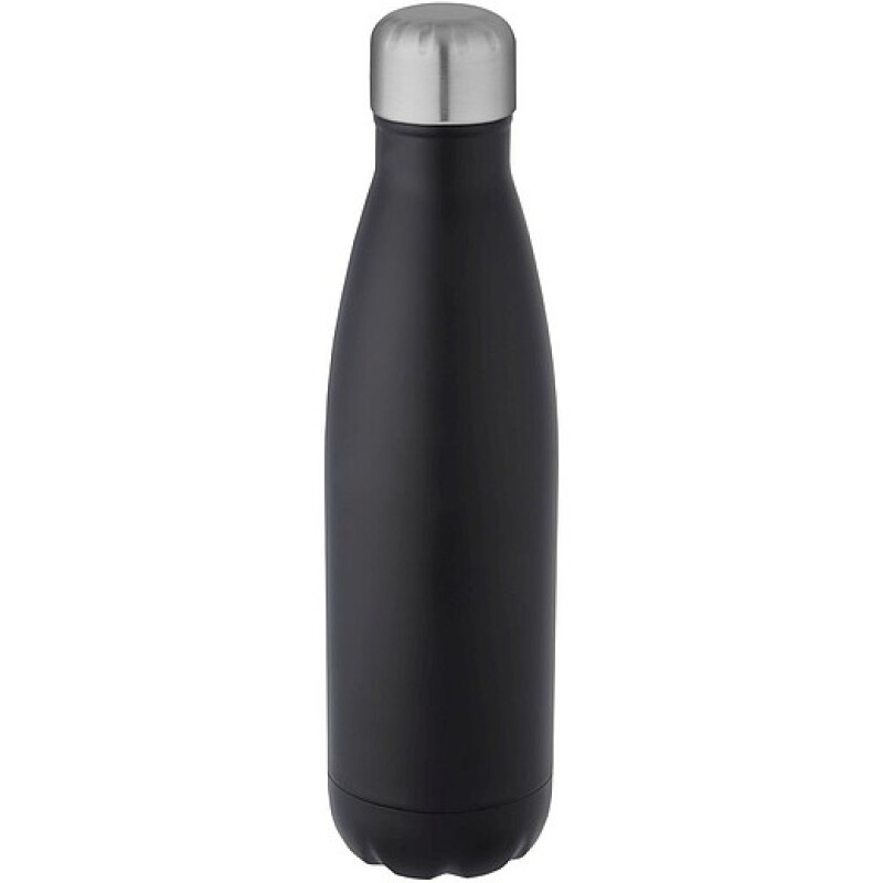 Láhev na pití, 700ml, z nerezové oceli s poutkem, černá