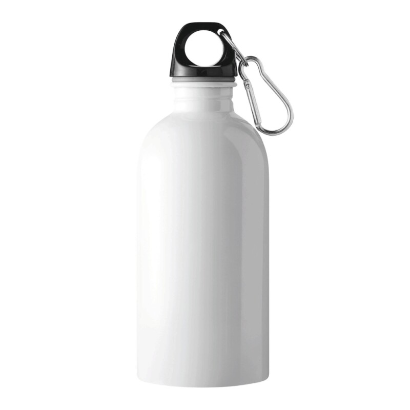 Láhev na pití z nerezové oceli 400 ml, bílá