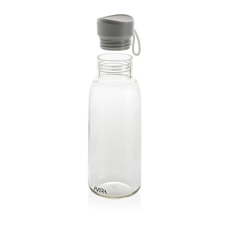 Láhev na pití z recyklovaného PET materiálu, objem 500 ml, transparentní