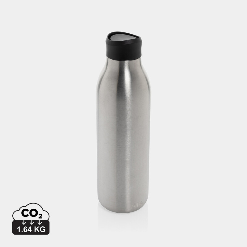 Láhev na vodu 600ml z nerezové oceli, stříbrná