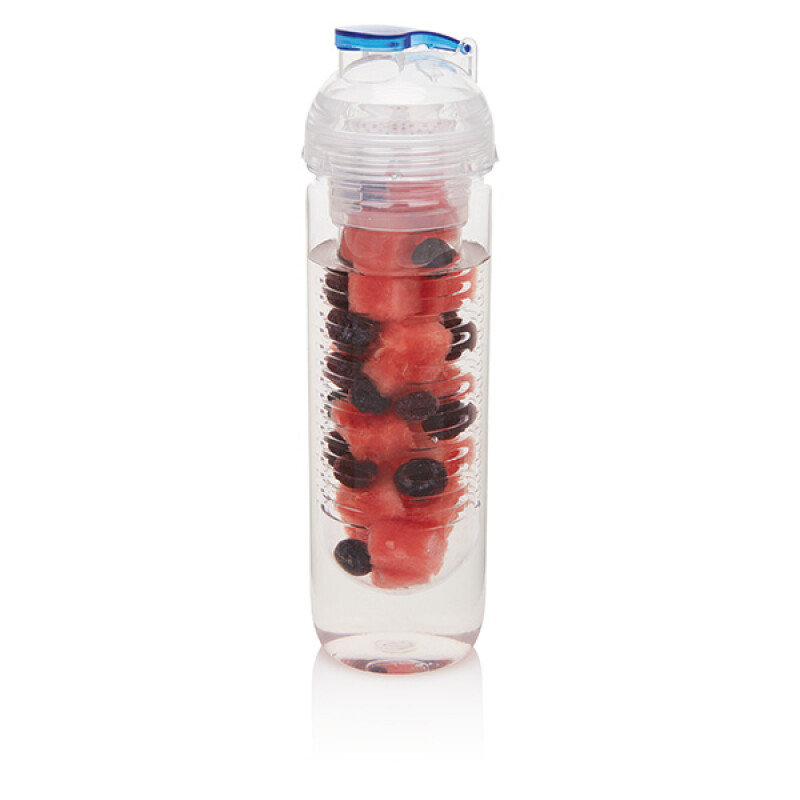 Láhev na vodu se sítkem na ovoce, objem 500ml, modrá