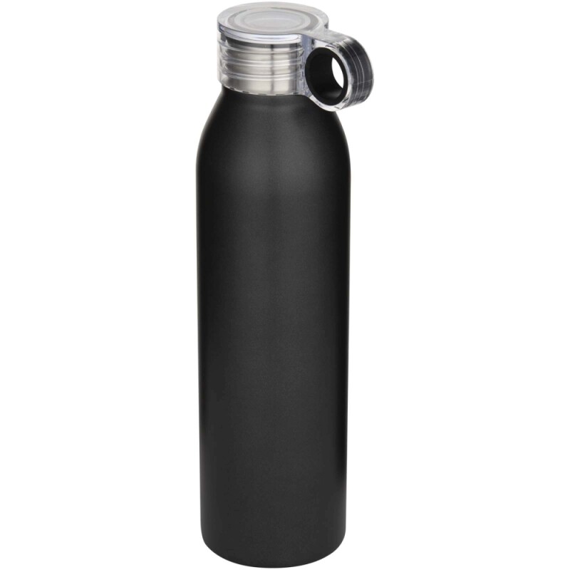 Láhev na vodu z recyklované nerezové oceli 650ml, černá