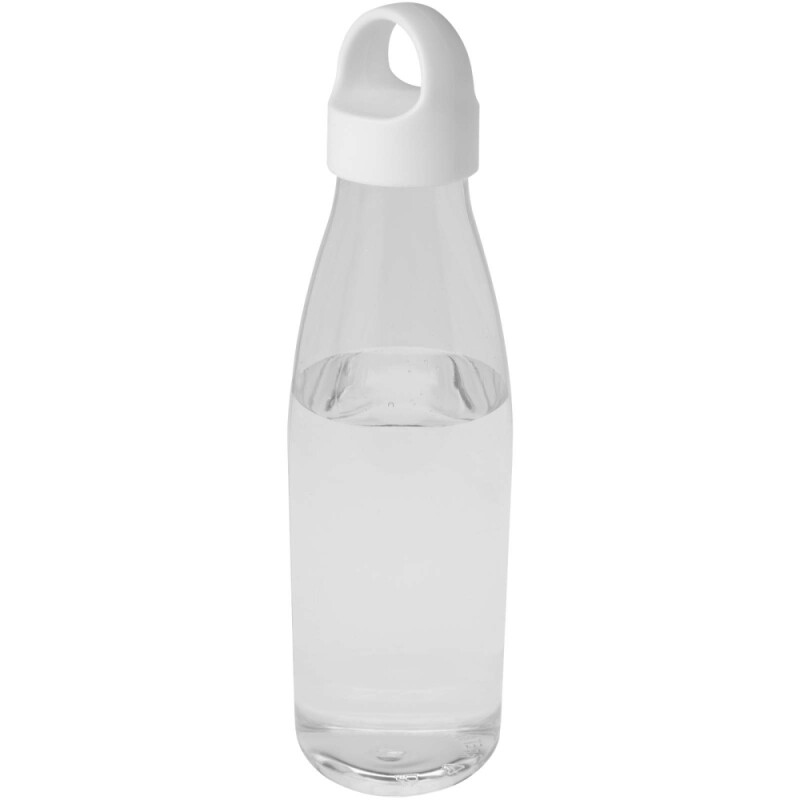 Láhev na vodu z recyklovaného plastu 800 ml, transparentní