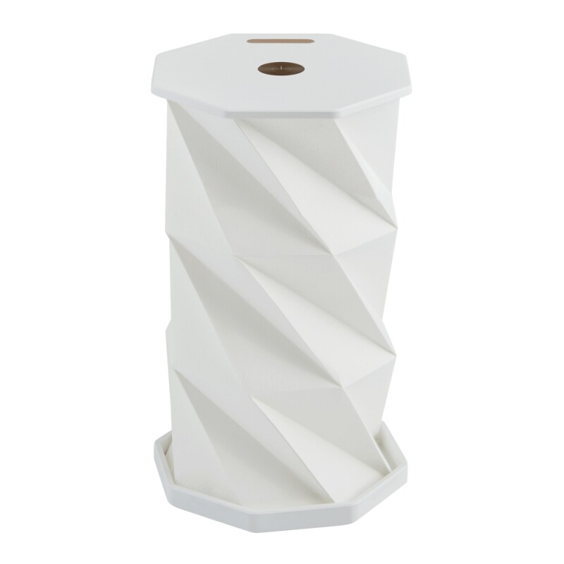 LED skládací stolní lampa, bílá