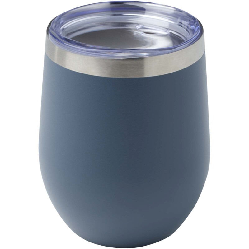 Měděný vakuově izolovaný termohrnek 350ml, modrošedá