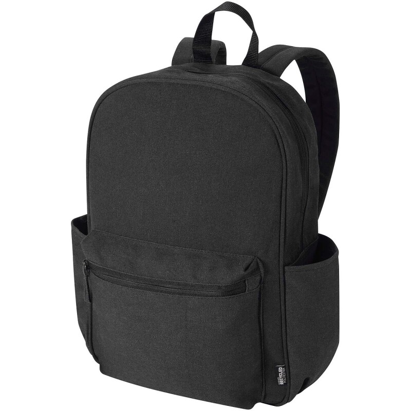 Městský batoh na notebook velikosti 15,6” z recyklovaného GRS, černá