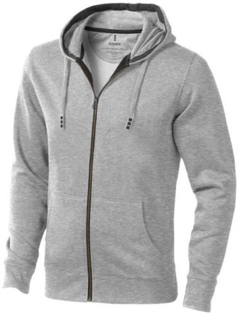 Unisex mikina Elevate Arora, velikost L, světle šedý melír