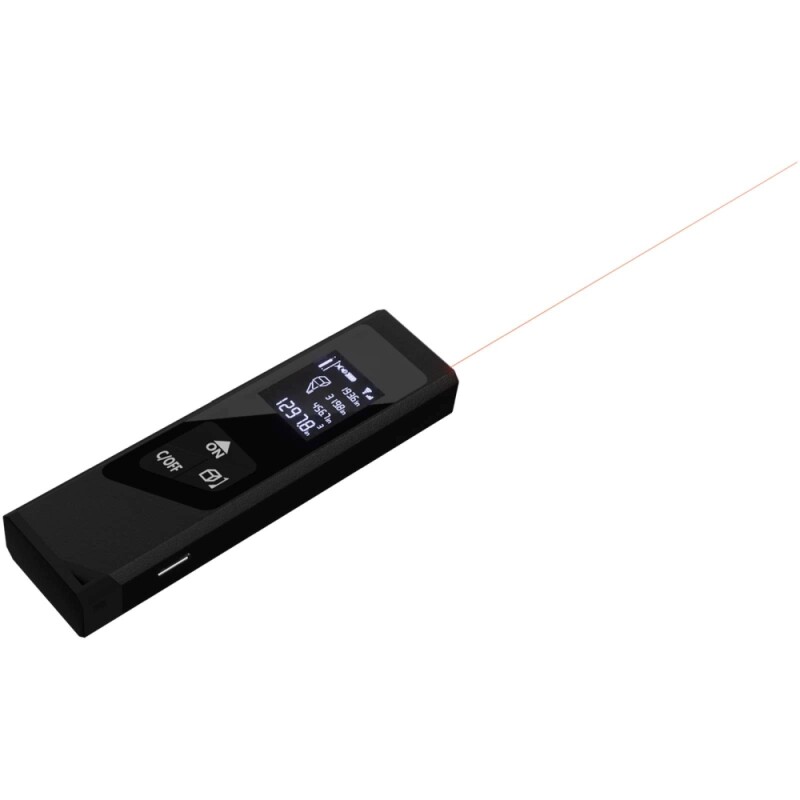 Mini laserový telemetr, černá