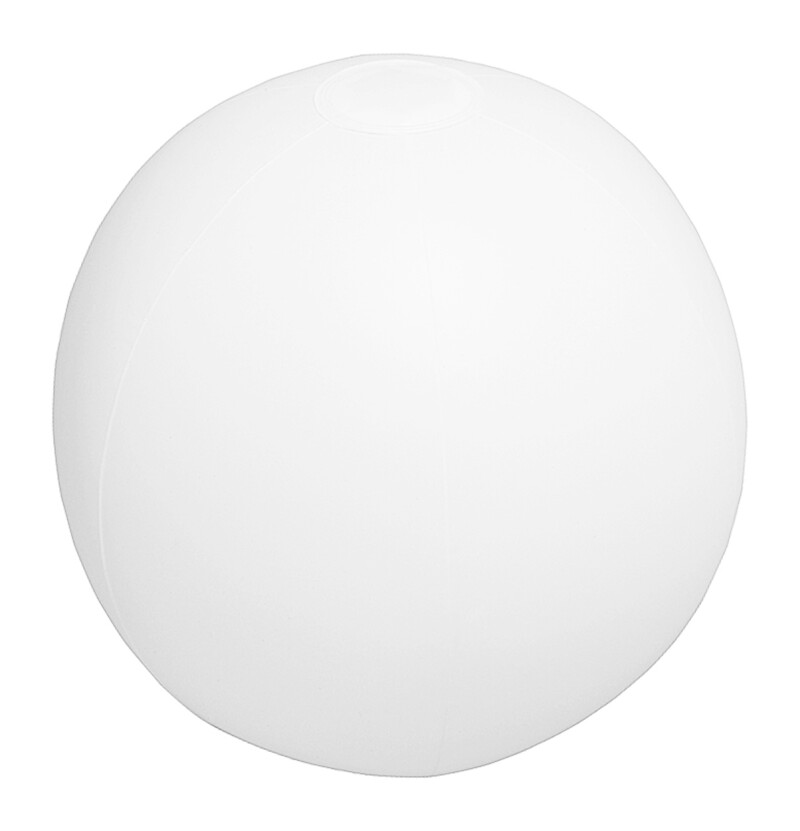 Nafukovací plážový míč, pr. 28cm, transparentní bílá