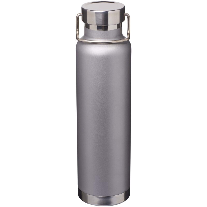 Nerezová láhev na vodu s měděnou vakuovou izolací 650ml, šedá