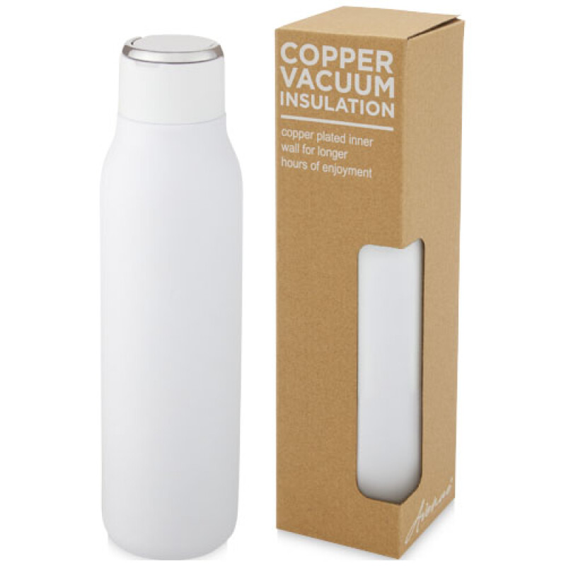 Nerezová termo láhev, 600ml, bílá