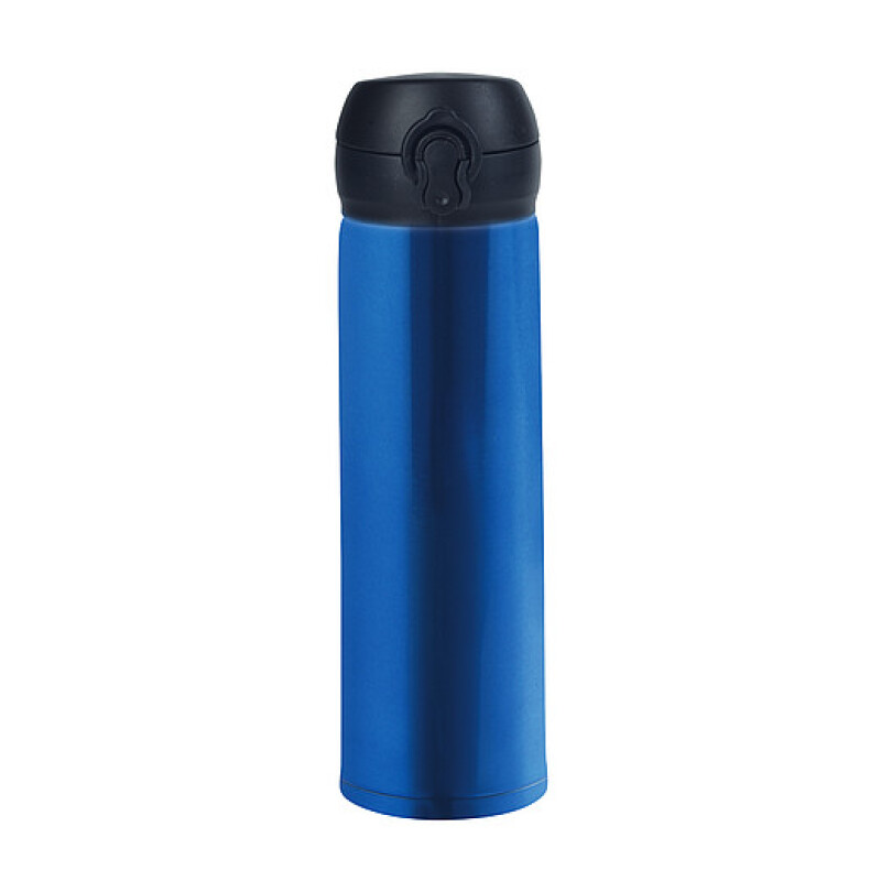 Nerezová termoska s dvojitým víčkem, 400ml, modrá