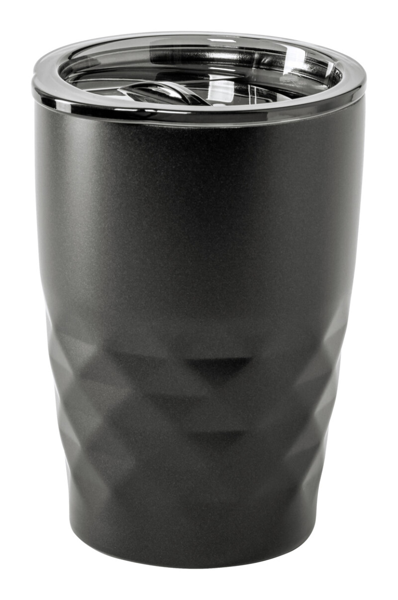 Nerezový termohrnek s měděnou izolací, 350ml, černý