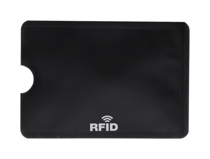 Obal na kartu s RFID ochranou, černý