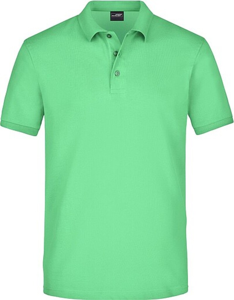 Pánská elastická polokošile James Nicholson, světle zelená, 3XL