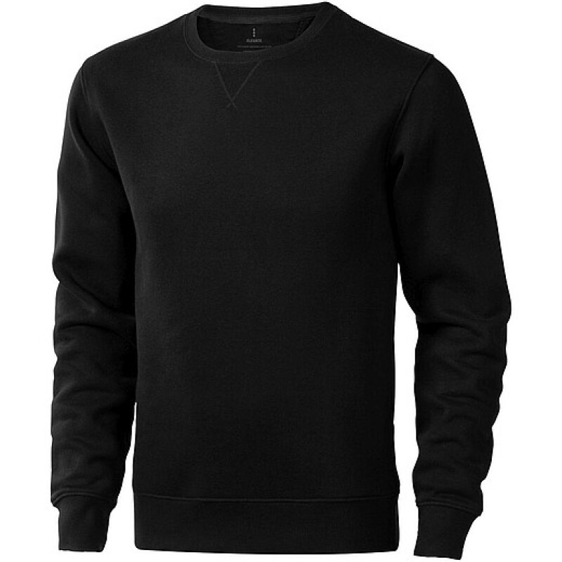 Unisex mikina s kulatým výstřihem Elevate Arora, velikost XXS, černá