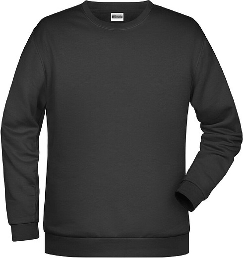 Pánská mikina James Nicholson sweatshirt men, černá, vel. 3XL
