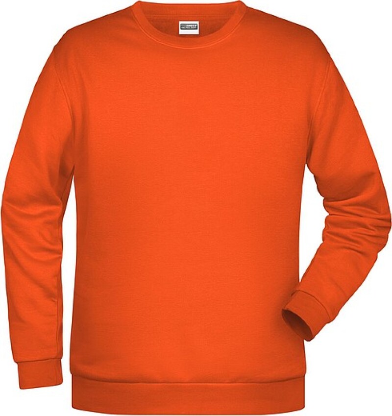 Pánská mikina James Nicholson sweatshirt men, oranžová, vel. 4XL
