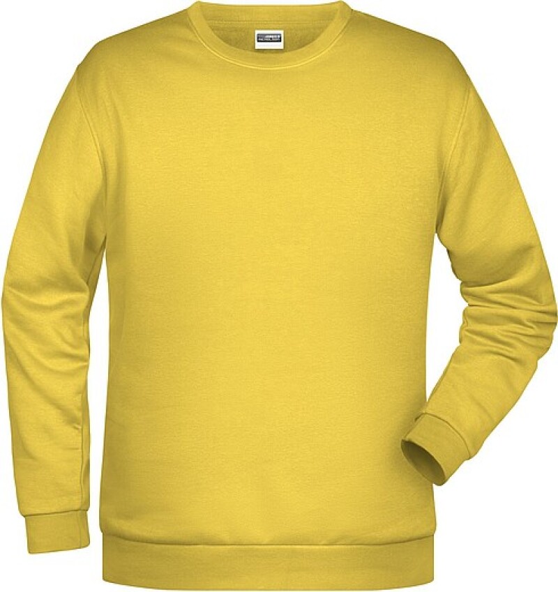 Pánská mikina James Nicholson sweatshirt men, sv. žlutá, vel. 5XL