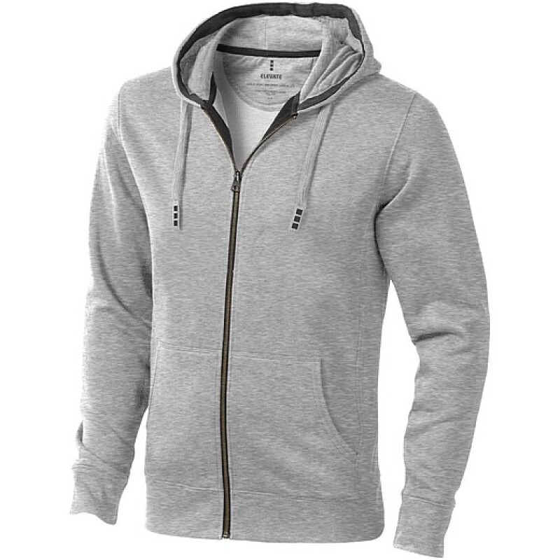 Unisex mikina Elevate Arora, velikost XS, světle šedý melír