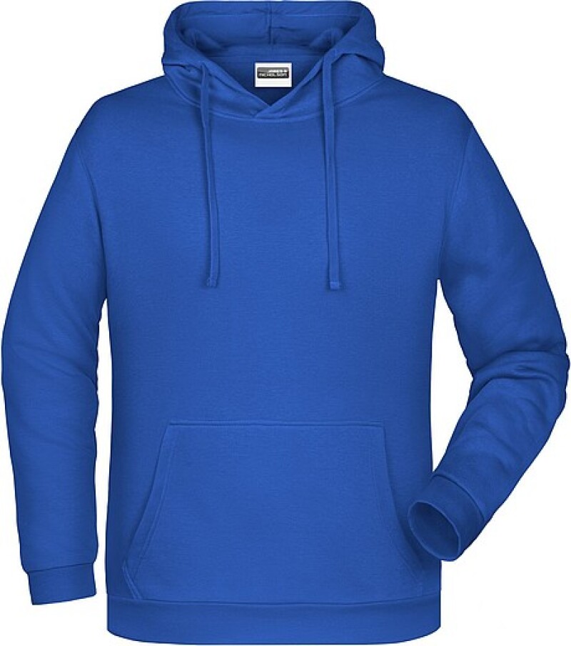 Pánská mikina s kapucí James Nicholson sweat hoodie men, královská modrá, vel. 4XL